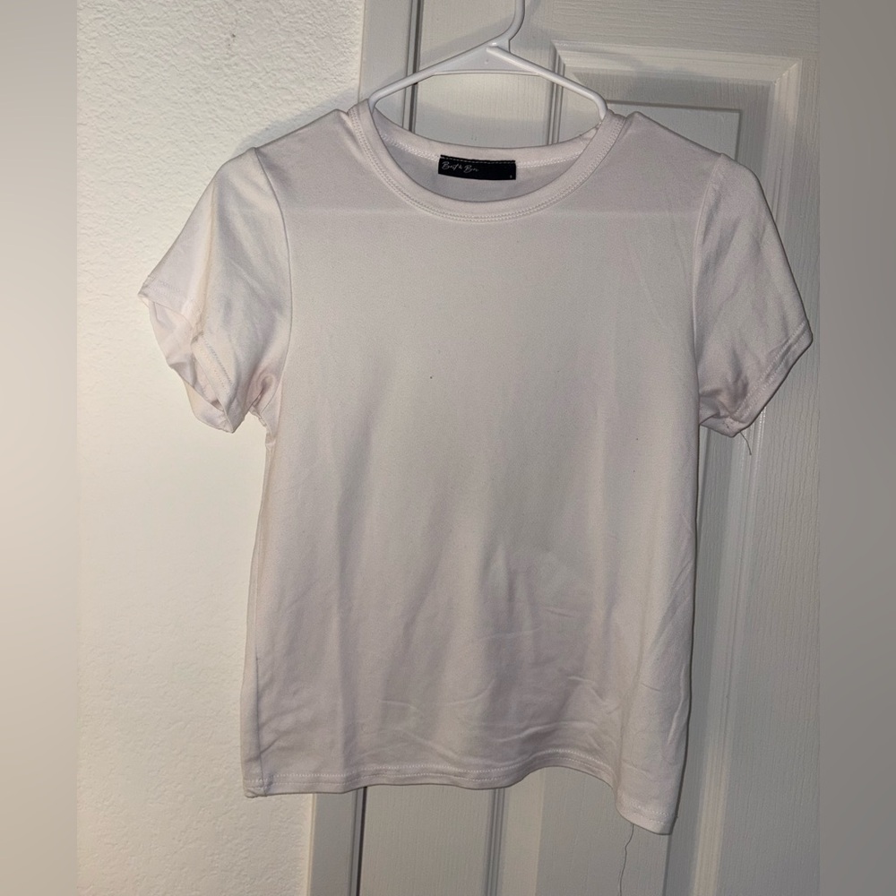 Basic Crewneck Tee — White by